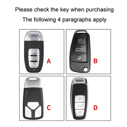 For Audi B Car Folding Key Cover Multifunctional Keychain Anti-lost Number Plate - Car Key Cases by buy2fix | Online Shopping UK | buy2fix