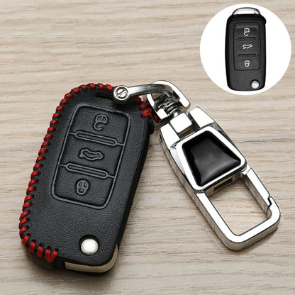 For Volkswagen Key Cover Multifunctional Keychain Anti-lost Number Plate, Style: A - Car Key Cases by buy2fix | Online Shopping UK | buy2fix