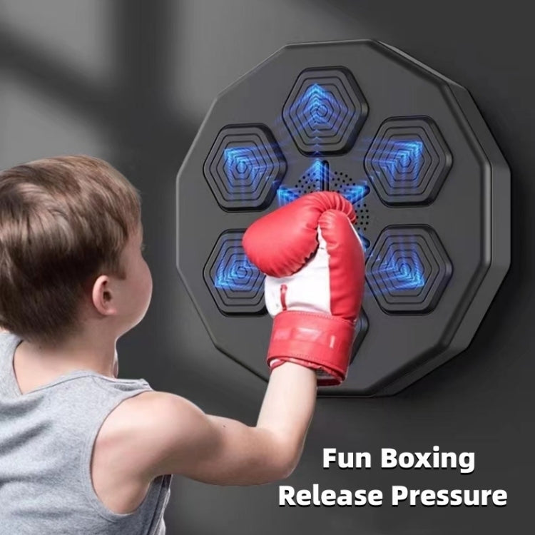 Bluetooth Intelligent Music Boxing Trainer Wall Mounted Electronic Boxing Practice With Adult Black Gloves - Boxing by buy2fix | Online Shopping UK | buy2fix