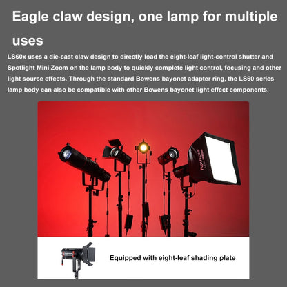 Aputure Adjustable Focus LED Photography Light Indoor Interview Video Live Fill Light, Spec: LS 60x -  by Aputure | Online Shopping UK | buy2fix