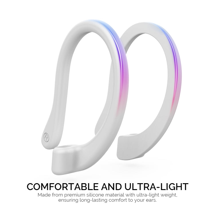 AhaStyle PT78 1pair Wireless Earphones Magnetic Silicone Storage Anti-Loss Earhooks For Apple AirPods 1 / 2 / 3 / Pro / Pro 2(White) - Anti-lost & Holder by AhaStyle | Online Shopping UK | buy2fix