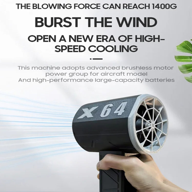 Handheld Portable 64mm Ducted Car Wash Turbo Fan, Color: Black White US Plug - Car washing supplies by buy2fix | Online Shopping UK | buy2fix