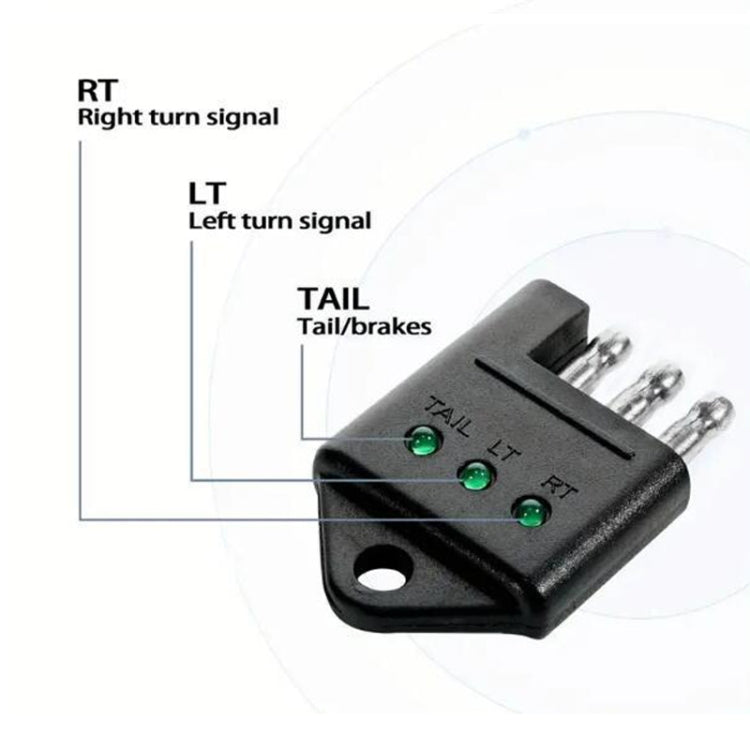 American Trailer Connector RV Yacht Power Plug Tester(4Pin) - Electronic Test by buy2fix | Online Shopping UK | buy2fix