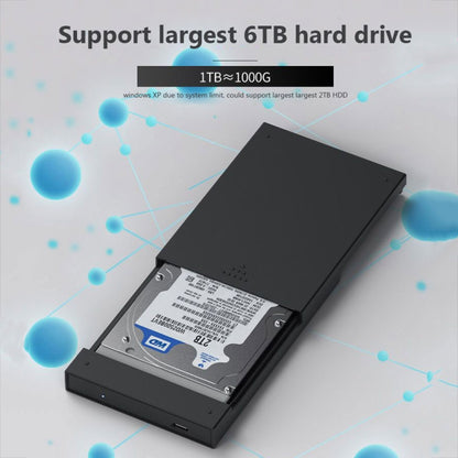 Blueendless MR23S 2.5-inch SATA Mobile Hard Disk Enclosure Tool-free Laptop External SSD, Spec: Type-C - HDD Enclosure by Blueendless | Online Shopping UK | buy2fix