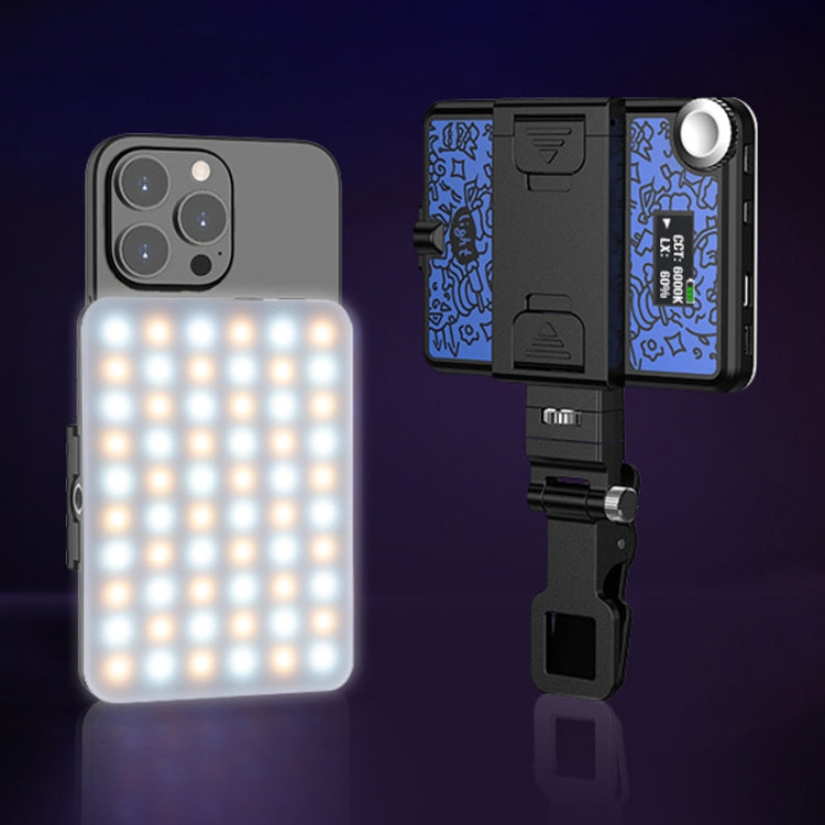 60 LEDs Rechargeable Clip Fill Light With Front & Back Clip Adjusted 3 Light Modes For Phone, Spec: A Type White - Selfie Light by buy2fix | Online Shopping UK | buy2fix