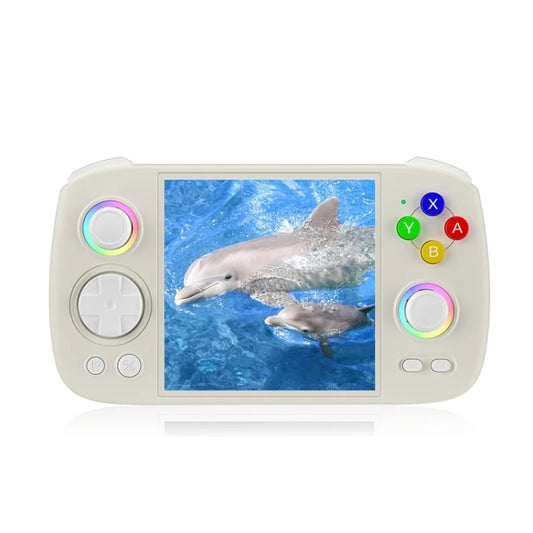 ANBERNIC RG Cube Retro Handheld Game Console With 3.95 Inch Screen T820 CPU Android 13 RGB Light With 256G TF Card(Beige) - Pocket Console by ANBERNIC | Online Shopping UK | buy2fix