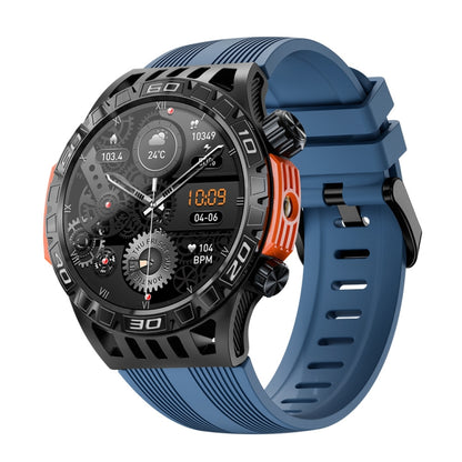 LOKMAT ZEUS6 PRO 1.46-Inch IP68 Waterproof SOS Flashlight Bluetooth Smart Watch(Blue) - Smart Watches by LOKMAT | Online Shopping UK | buy2fix