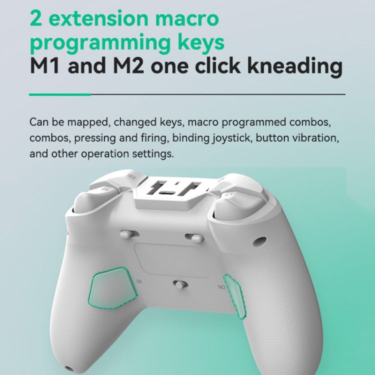 Z03 Wireless Bluetooth Game Controller For Switch / IOS / Android / PC / PS3 / PS4, Spec: White+Bracket - Gamepads by buy2fix | Online Shopping UK | buy2fix