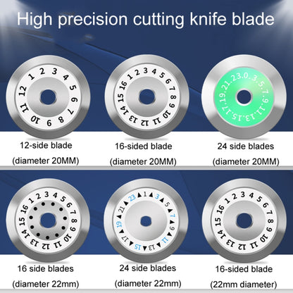 20mm 16 Rotating Surface Fiber Optic Cutting Knife Replacement Tungsten Steel Blade - Lan Cable and Tools by buy2fix | Online Shopping UK | buy2fix