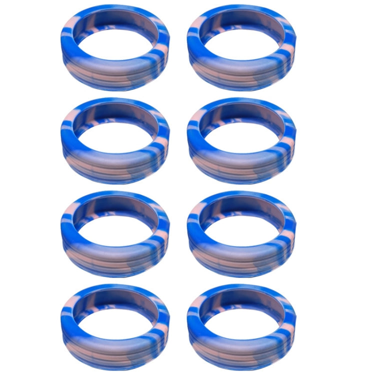 8pcs /Set Luggage Wheel Silicone Protective Cover Swivel Chair Wheel Sound Reducing Cover, Size: Small 4-5cm Wheels(Blue Mixed Pink) - Accessories by buy2fix | Online Shopping UK | buy2fix