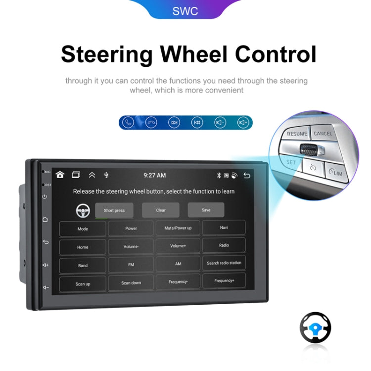 9inch Android 13.0 Dual Butt Universal Wireless Carplay Car Navigation Center Control All-In-One Monitor(Standard) - Car MP3 & MP4 & MP5 by buy2fix | Online Shopping UK | buy2fix