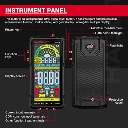 HABOTEST Automatic Range Digital Display Ultra-Clear Intelligent Current Multimeter - Digital Multimeter by HABOTEST | Online Shopping UK | buy2fix