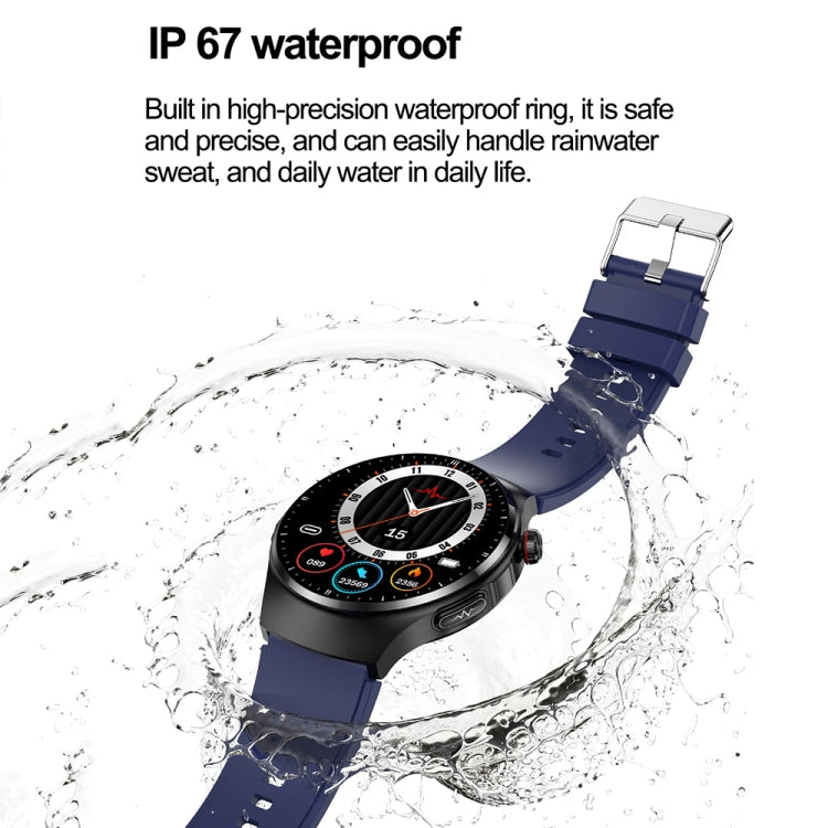 TK25 1.39英寸 IP67 Waterproof Sports Health Monitoring Smart Bluetooth Calling Watch(Black Silicone) - Smart Watches by buy2fix | Online Shopping UK | buy2fix