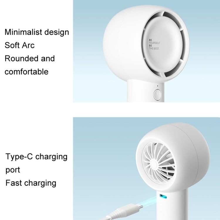 JisuLife FA42 Handheld Portable Small Rechargeable Turbo Fan, Color: Mint Green 4500mAh - Electric Fans by JisuLife | Online Shopping UK | buy2fix