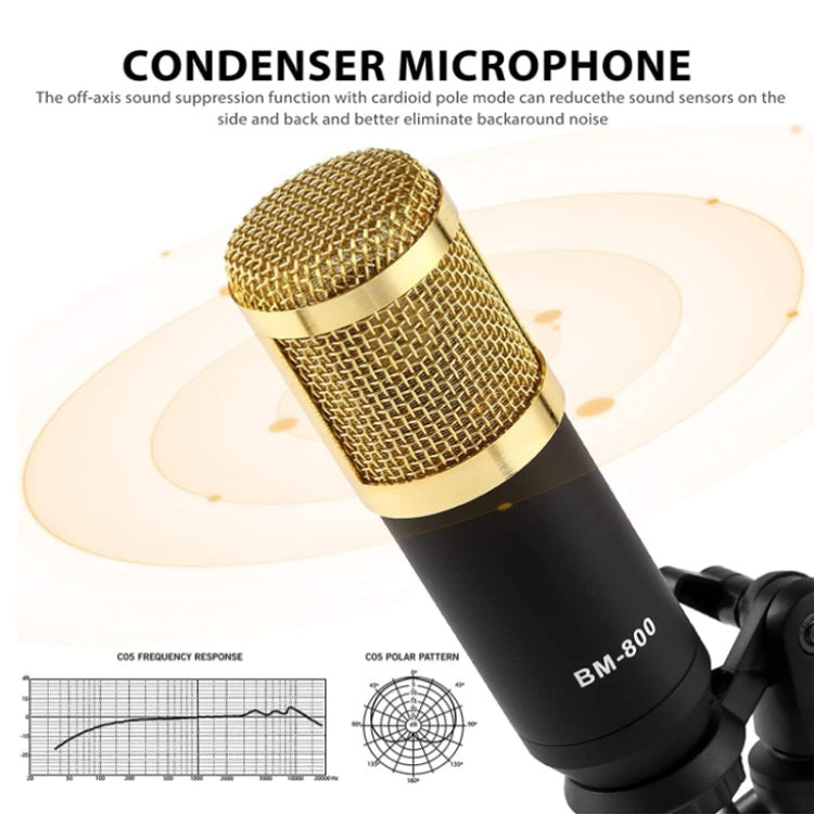 V8S Audio Mixer Live Voice Changer External Sound Card, Color: Gold Cantilever+Lamp - Live Sound Effects Processors by buy2fix | Online Shopping UK | buy2fix