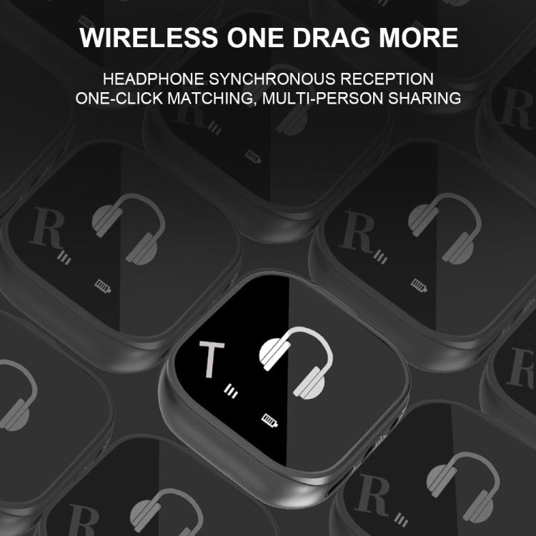 5.8G Wireless In Ear Monitor System Dual-Earphone Monitoring Transmitter Receiver, Spec: One To Four - Microphone by buy2fix | Online Shopping UK | buy2fix