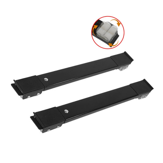 1pair Household Washing Machine And Refrigerator Fixed Non-Slip Universal Wheel Bracket Base(Black) - Washing Machines & Accessories by buy2fix | Online Shopping UK | buy2fix