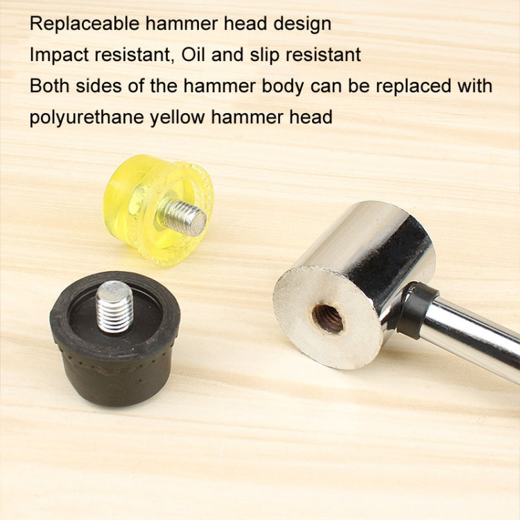 40mm No Bounce Mounting Hammer Handmade DIY Double Face Tap Rubber Hammer - Hammer by buy2fix | Online Shopping UK | buy2fix