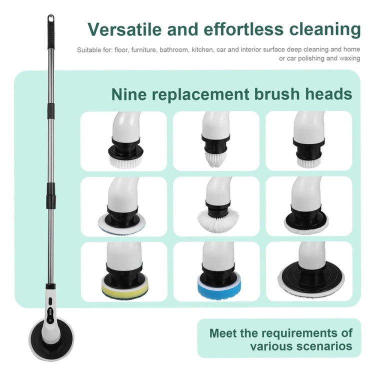 6-in-1 JY-6010 Household Retractable Dual-purpose Rotating Cleaning Brush Bathroom Glass Brush - Sponges, Cloths & Brushes by buy2fix | Online Shopping UK | buy2fix