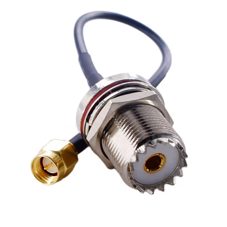 15cm SMA Male To SO239 UHF Female Coaxial RF Cable RG174 Coaxial Connector - Connectors by buy2fix | Online Shopping UK | buy2fix