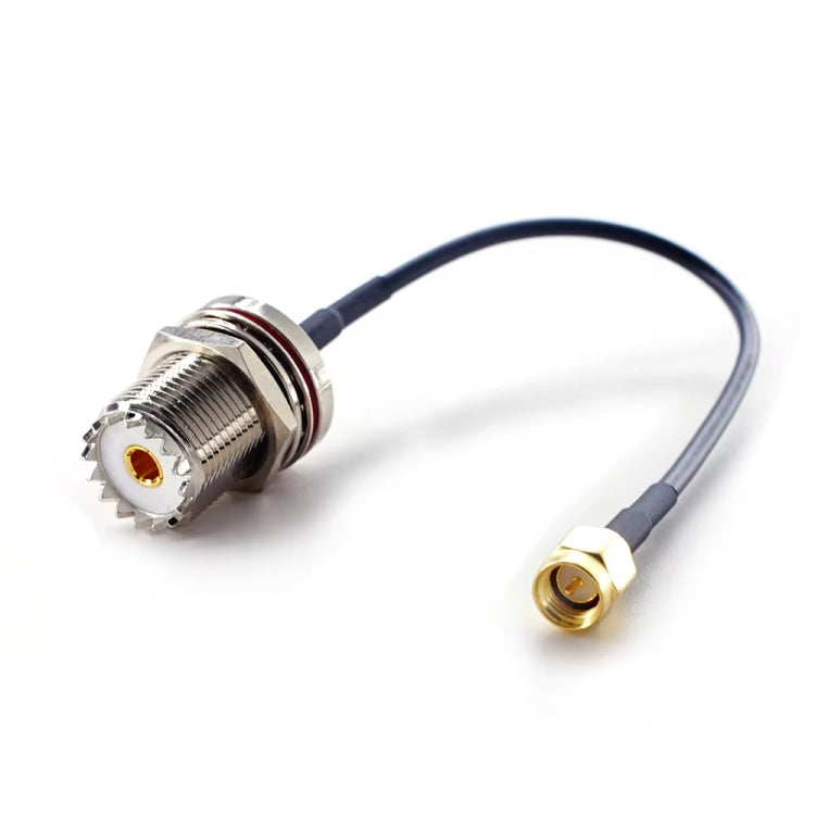 10cm SMA Male To SO239 UHF Female Coaxial RF Cable RG174 Coaxial Connector - Connectors by buy2fix | Online Shopping UK | buy2fix