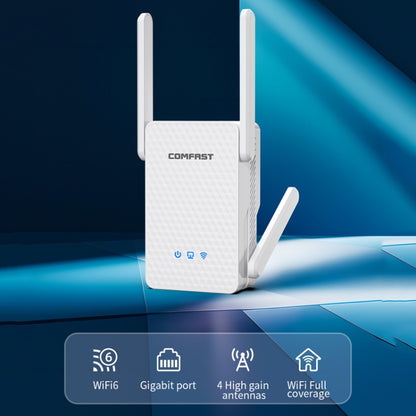 COMFAST CF-XR185 3000Mbps WiFi6 Dual Band Signal Amplifier Gigabit WAN/LAN Port US Plug - Broadband Amplifiers by COMFAST | Online Shopping UK | buy2fix