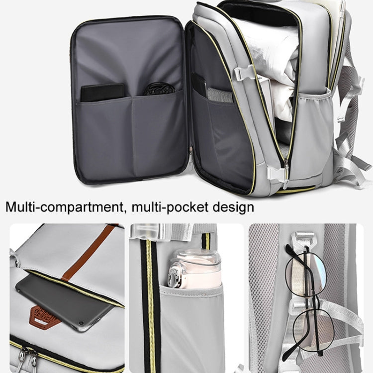 WEIXIER B717 Large Capacity Travel Shoulder Bag Simple Students Universal Schoolbag(Gray) - Double-shoulder Bags by WEIXIER | Online Shopping UK | buy2fix