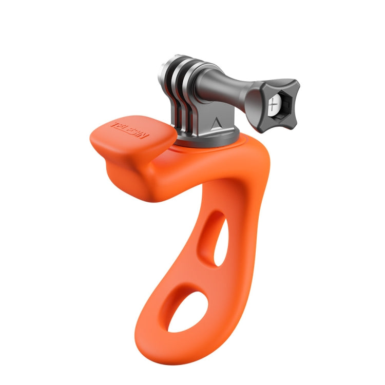 TELESIN Action Camera Mount Silicone Adjustable Mini Flexible Bracket For GoPro HERO / Insta360 / DJI Action Camera(Orange) - Connection Mount by TELESIN | Online Shopping UK | buy2fix