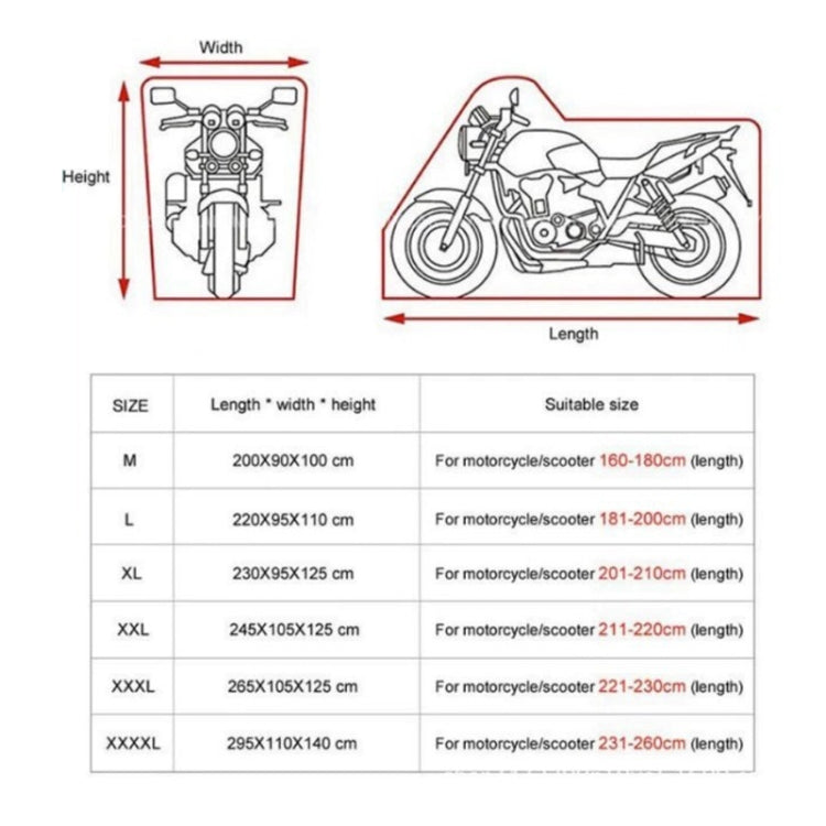 Motorcycle Rain Sun Protection Cover Oxford Cloth Dustproof With Anti-theft Buckle, Size: L - Raincoat by buy2fix | Online Shopping UK | buy2fix