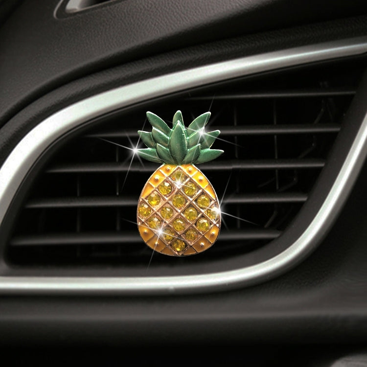 Car Air Conditioning Vent Pineapple Decorative Aromatherapy Clip(Rhinestones) - Air Freshener by buy2fix | Online Shopping UK | buy2fix