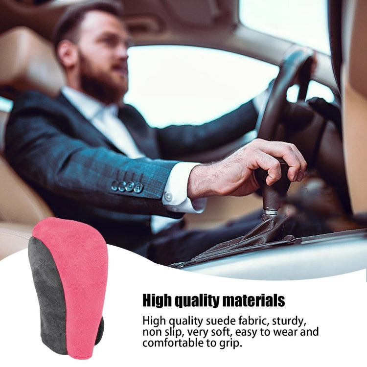 Suede Automatic Manual Gear Lever Cover(Brown) - Shift Knob by buy2fix | Online Shopping UK | buy2fix