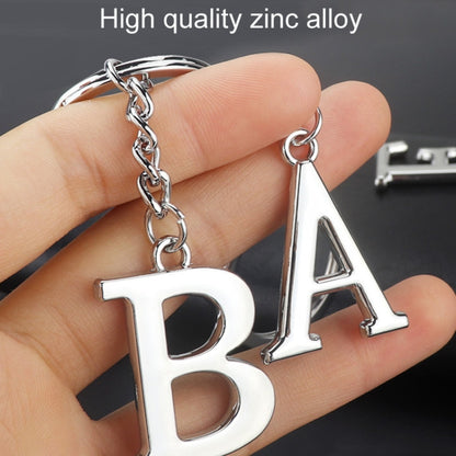 Double-Sided Three-Dimensional Plating Alphabet Keychain, Style: D - Key Rings by buy2fix | Online Shopping UK | buy2fix