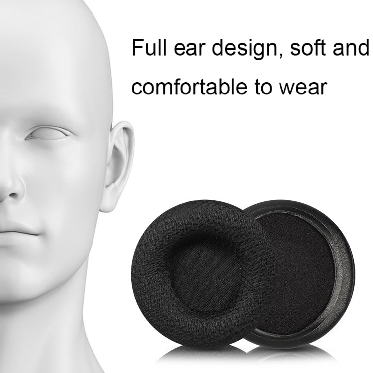 For JBL Tune 600BTNC / T500BT / T450BT 1pair Earphone Cushion Cover Earmuffs Replacement Earpads, Color: LR Ice Silk Black - Earmuff & Pad by buy2fix | Online Shopping UK | buy2fix