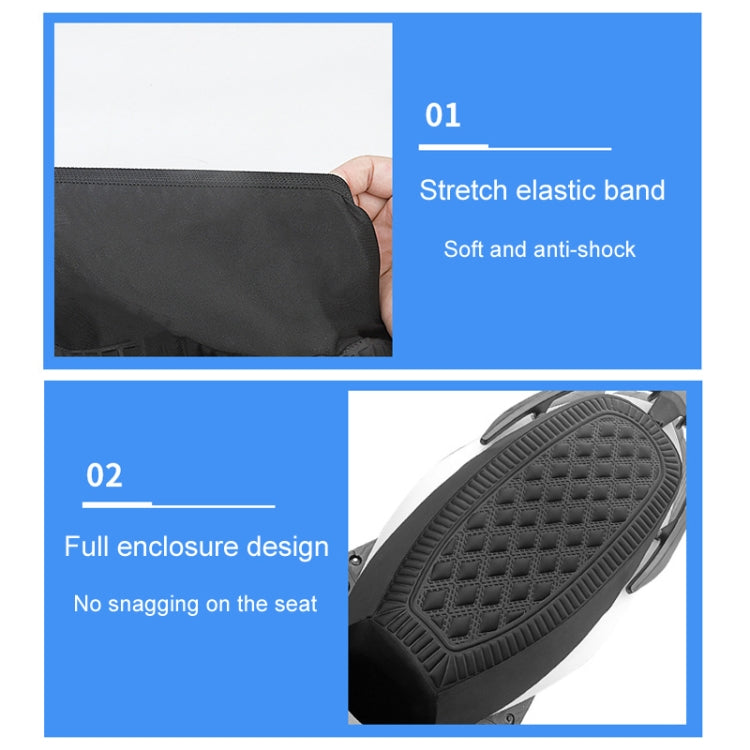 Medium Electrical Bike Warm Breathable Non-Slip Cushion Cover(Black) - Seat Covers by buy2fix | Online Shopping UK | buy2fix