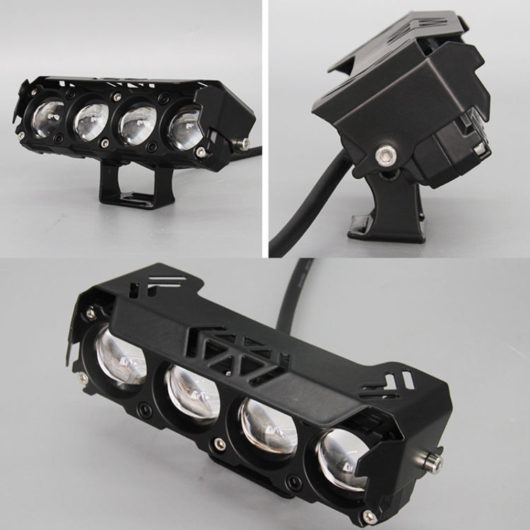 Motorcycle Spotlight External Lens Car LED Headlight Strong Spot Fog Light, Model: Flashing-2 Wires - Headlights by buy2fix | Online Shopping UK | buy2fix