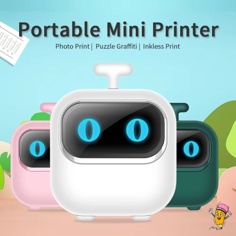 Portable Mini Thermal HD Printer Bluetooth Student Error Title Note Photo Printing Label Maker Camera(Green) - Printer by buy2fix | Online Shopping UK | buy2fix