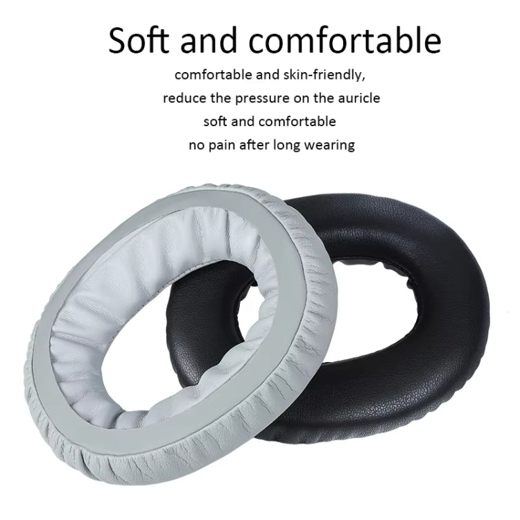 For Xiaomi Headset Easy Edition 2pcs Sponge Cover Earphone Leather Case(Gray) - Earmuff & Pad by buy2fix | Online Shopping UK | buy2fix