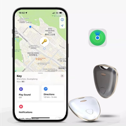 Smart Tracker Tag Anti-Lost Key Finder Works With Find My App(Silver) - Personal Tracker by buy2fix | Online Shopping UK | buy2fix