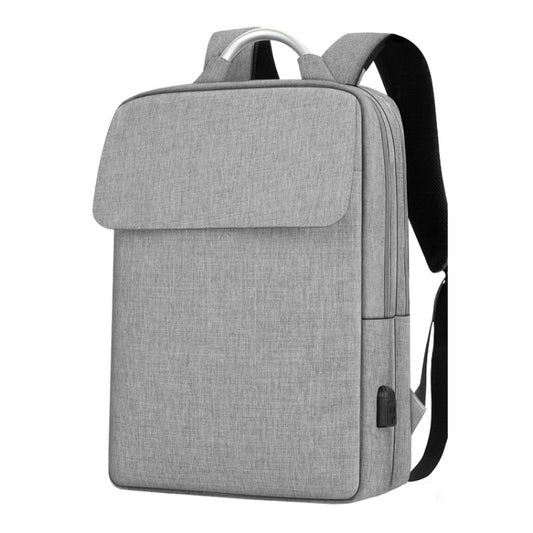 SKV BLB21282 Men Business Duty Traveling Double Shoulder Bag Lightweight Large Capacity Laptop Backpack(Gray) - Backpack by SKV | Online Shopping UK | buy2fix