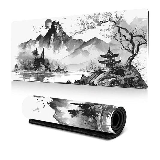 400x900x2mm Ink Painting Cherry Blossom Rubber Non-Slip Mouse Pad Desk Mat(Pattern 15) - Mouse Pads by buy2fix | Online Shopping UK | buy2fix