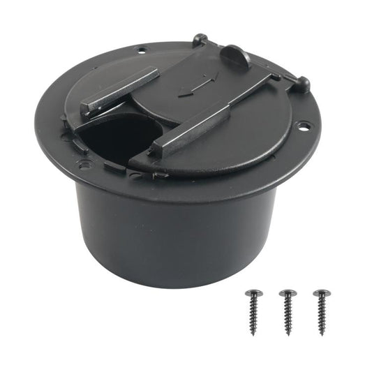 Yacht RV Round Wire Hatch Storage Box(Black) - Marine Accessories & Parts by buy2fix | Online Shopping UK | buy2fix