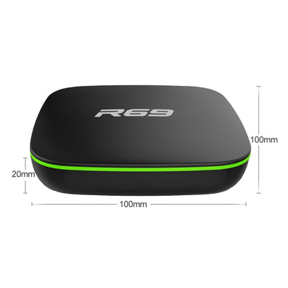 R69 1080P HD Smart TV BOX Android 4.4 Media Player wtih Remote Control, Quad Core Allwinner H3, RAM: 2GB, ROM: 16GB, 2.4G WiFi, LAN, EU Plug - Allwinner H3 by buy2fix | Online Shopping UK | buy2fix