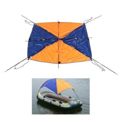 68349 Folding Awning Canoe Rubber Inflatable Boat Parasol Tent for 3 Person,Boat is not Included - Marine Accessories & Parts by buy2fix | Online Shopping UK | buy2fix