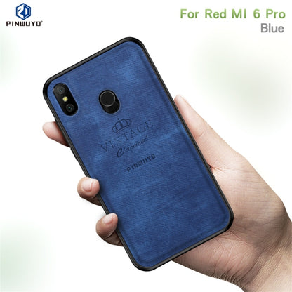 PINWUYO Shockproof Waterproof Full Coverage PC + TPU + Skin Protective Case for Xiaomi Redmi 6 Pro(Blue) - Xiaomi Cases by PINWUYO | Online Shopping UK | buy2fix