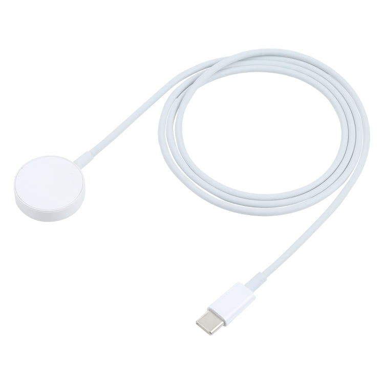 Wireless Magnetic Quick Charging to Type-C / USB-C Cable for Apple Watch (White) - Apple Accessories by buy2fix | Online Shopping UK | buy2fix