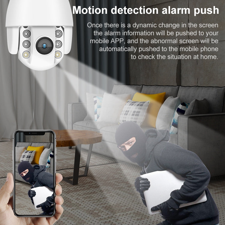 QX2 4G (US Version) 1080P HD 360 Degrees Panoramic Day and Night Full-color Waterproof Smart Camera, Support Motion Detection / Two-way Voice / TF Card, US Plug - Security by buy2fix | Online Shopping UK | buy2fix