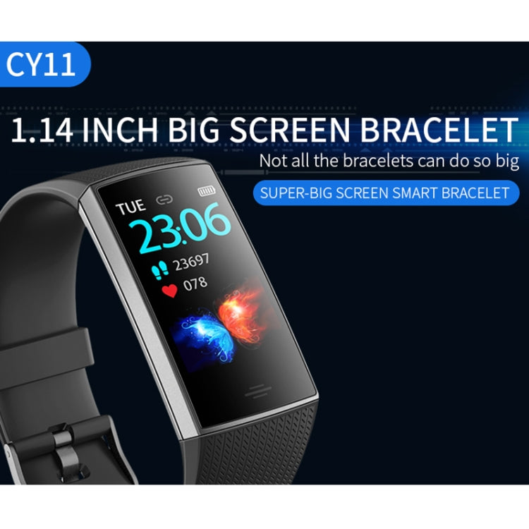 CY11 1.14 inches IPS Color Screen Smart Bracelet IP67 Waterproof, Support Step Counting / Call Reminder / Heart Rate Monitoring / Sleep Monitoring (Red) - Smart Wear by buy2fix | Online Shopping UK | buy2fix