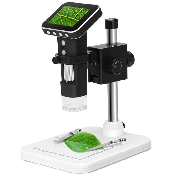 500X Zoom Magnifier 3MP Image Sensor USB Digital Microscope with 2.5 inch Screen & 8 LED & Professional Stand, Support TF Card - Consumer Electronics by buy2fix | Online Shopping UK | buy2fix