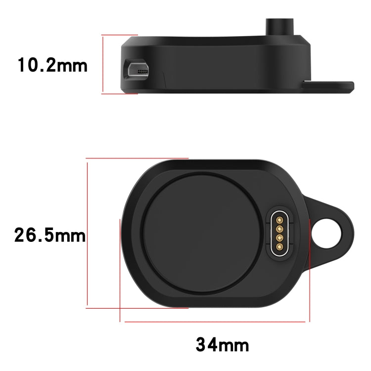 For Garmin Watch Charging Base Adapter (Black) - Smart Wear by buy2fix | Online Shopping UK | buy2fix