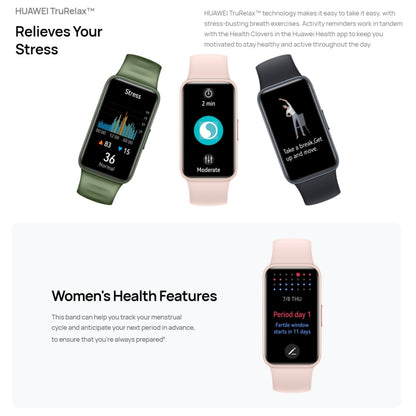 HUAWEI Band 8 Standard 1.47 inch AMOLED Smart Watch, Support Heart Rate / Blood Pressure / Blood Oxygen / Sleep Monitoring(Emerald) - Wearable Devices by Huawei | Online Shopping UK | buy2fix